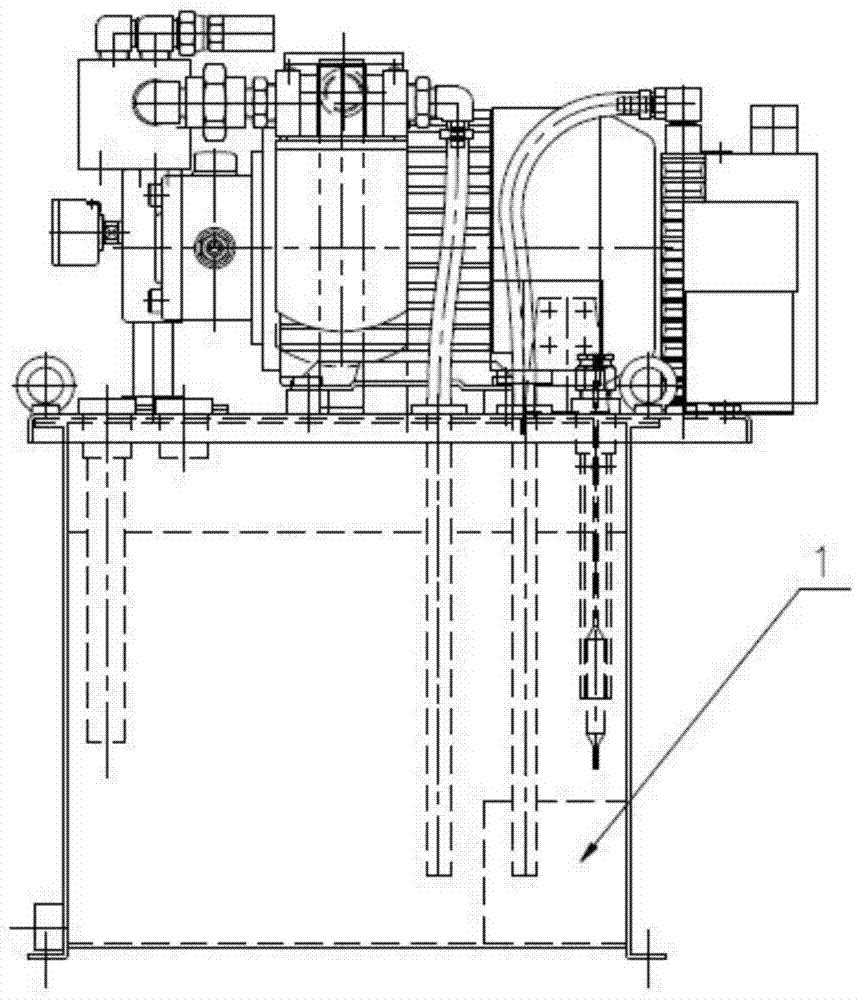 Hydraulic station centralized lubricating system