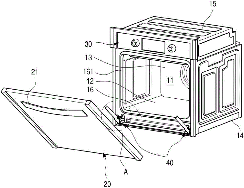 Hinge apparatus and oven with the same