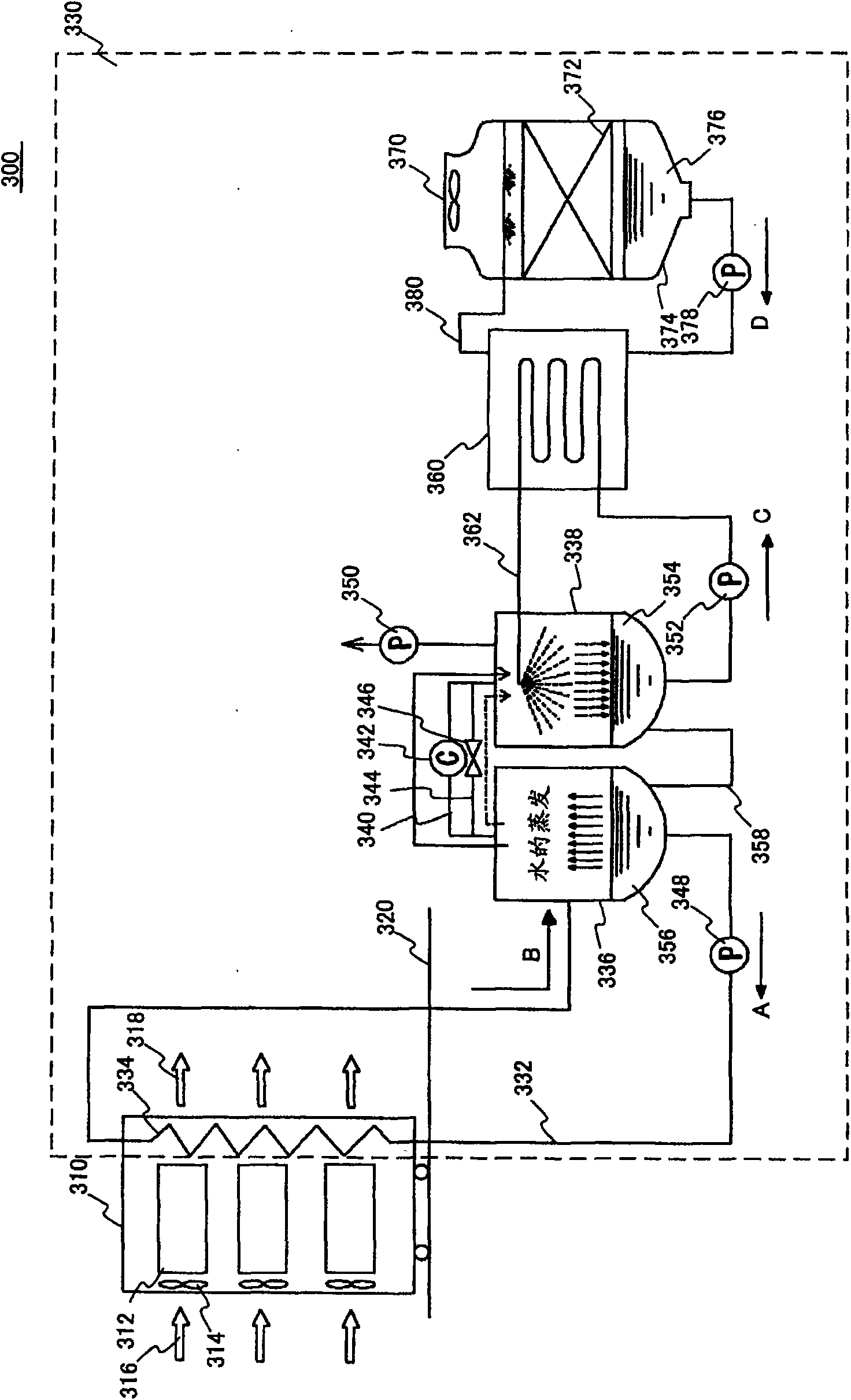 Device and method for promotion of cooling electronic device rack by using a vapor compression system