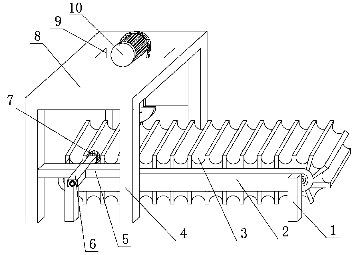 Fresh corn positioning and spike cutting device