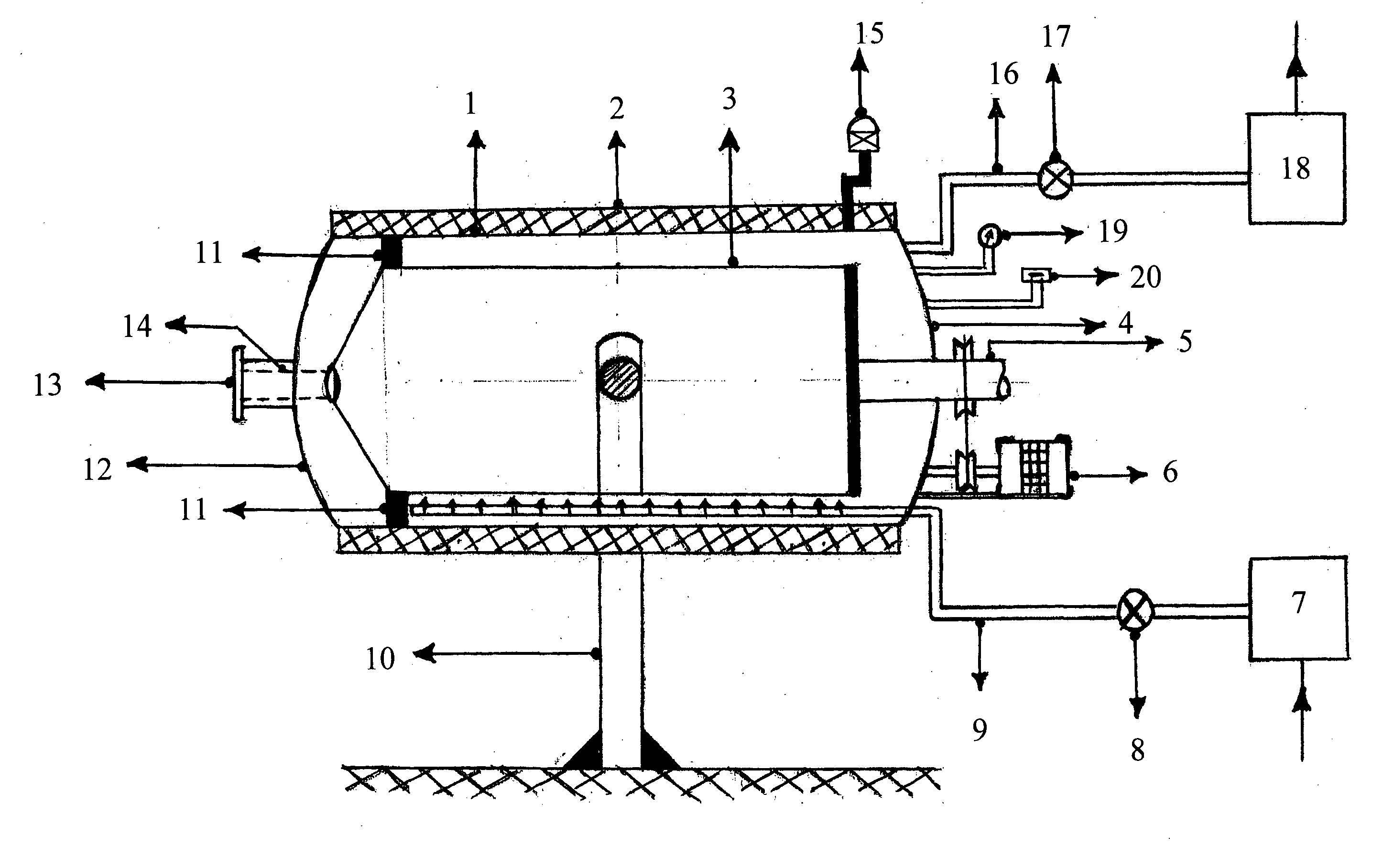 Process and an apparatus for converting solid organic materials into carbon or activated carbon