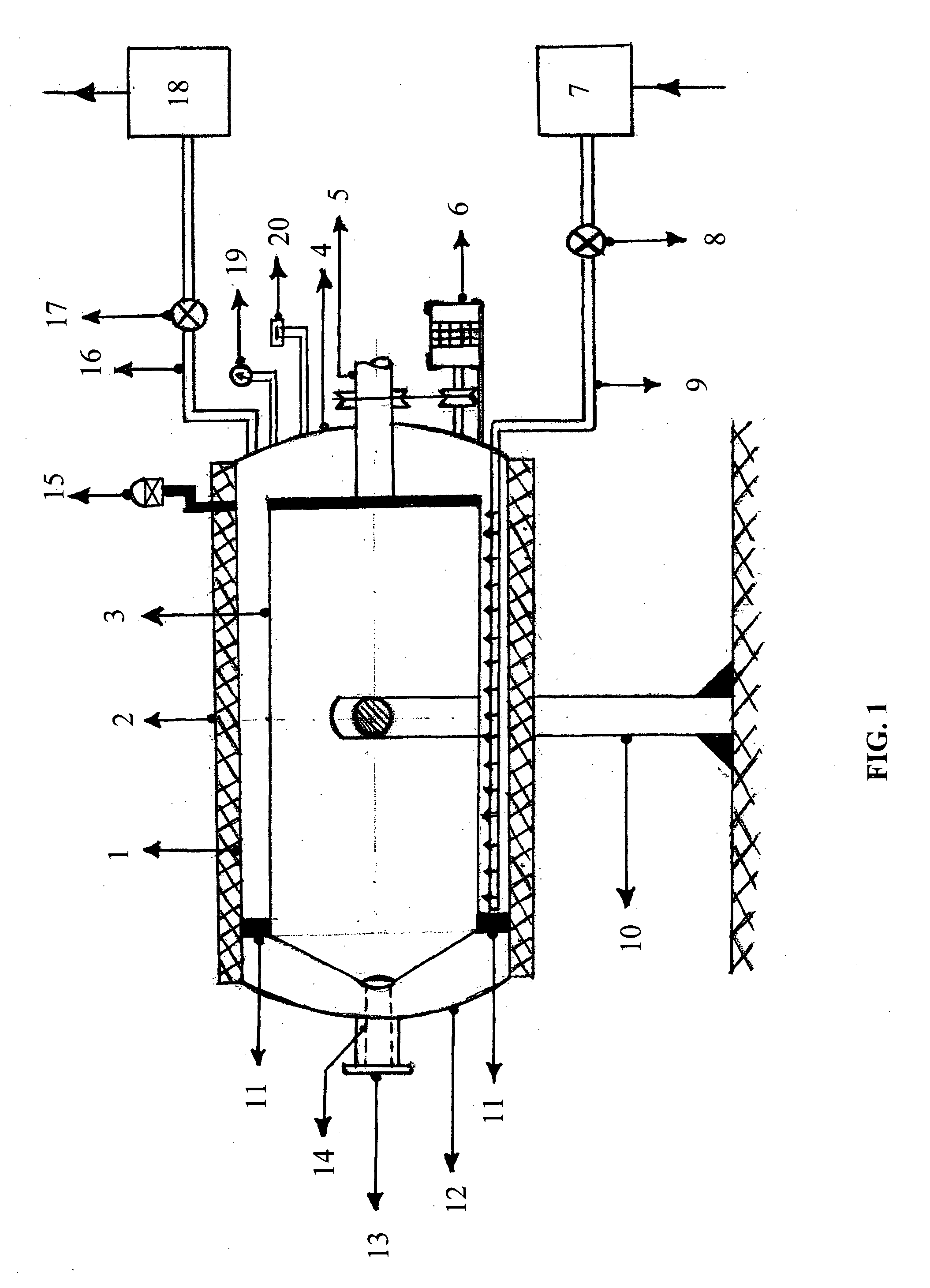 Process and an apparatus for converting solid organic materials into carbon or activated carbon