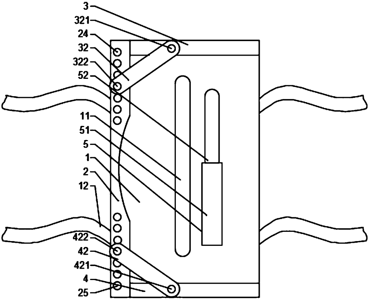 Fixing device for lumbar puncture