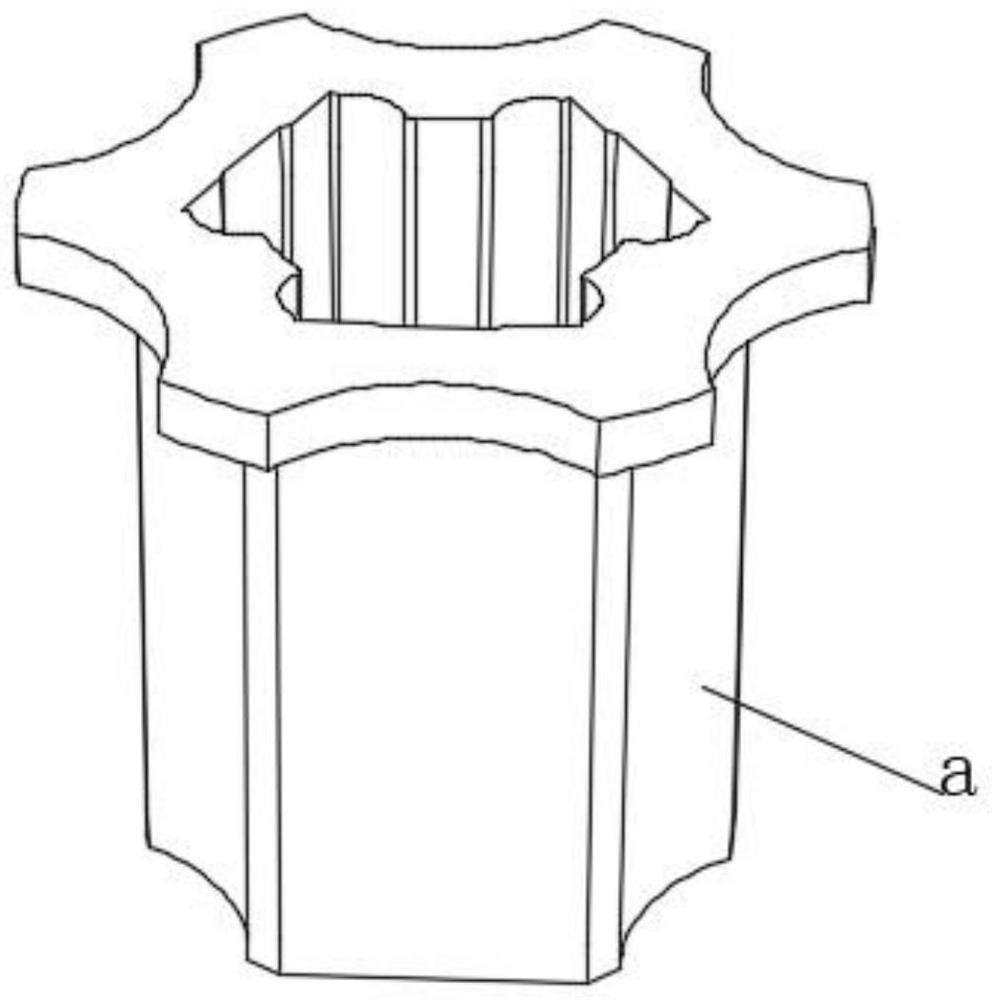 Forging forming process for vehicle flange type universal joint sliding sleeve blank