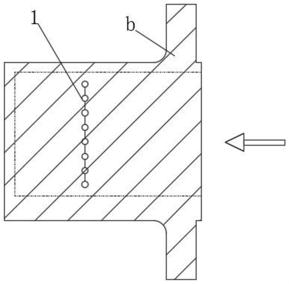 Forging forming process for vehicle flange type universal joint sliding sleeve blank