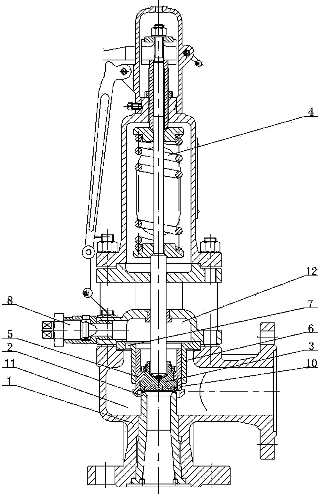 High-performance, high-temperature and high-pressure safety valve