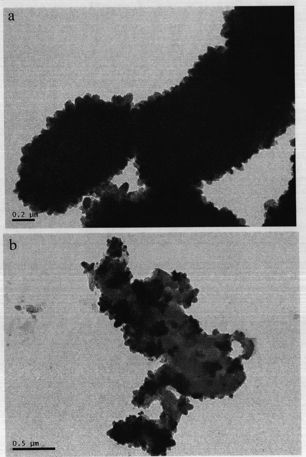 Method for preparing titanium dioxide/mesoporous carbon composite photocatalyst by electron beam irradiation