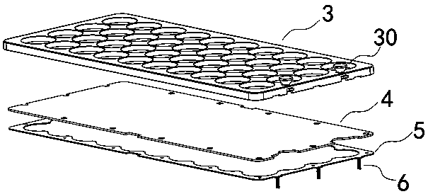 Rapid replacing structure for spreading film of LED lamp