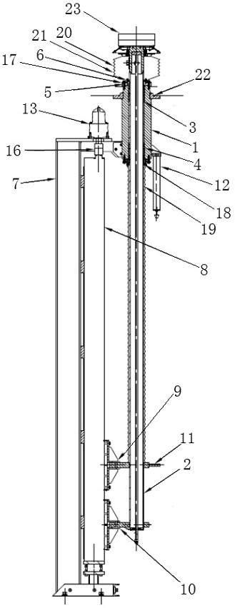 Vacuum precision casting furnace formwork lifting device