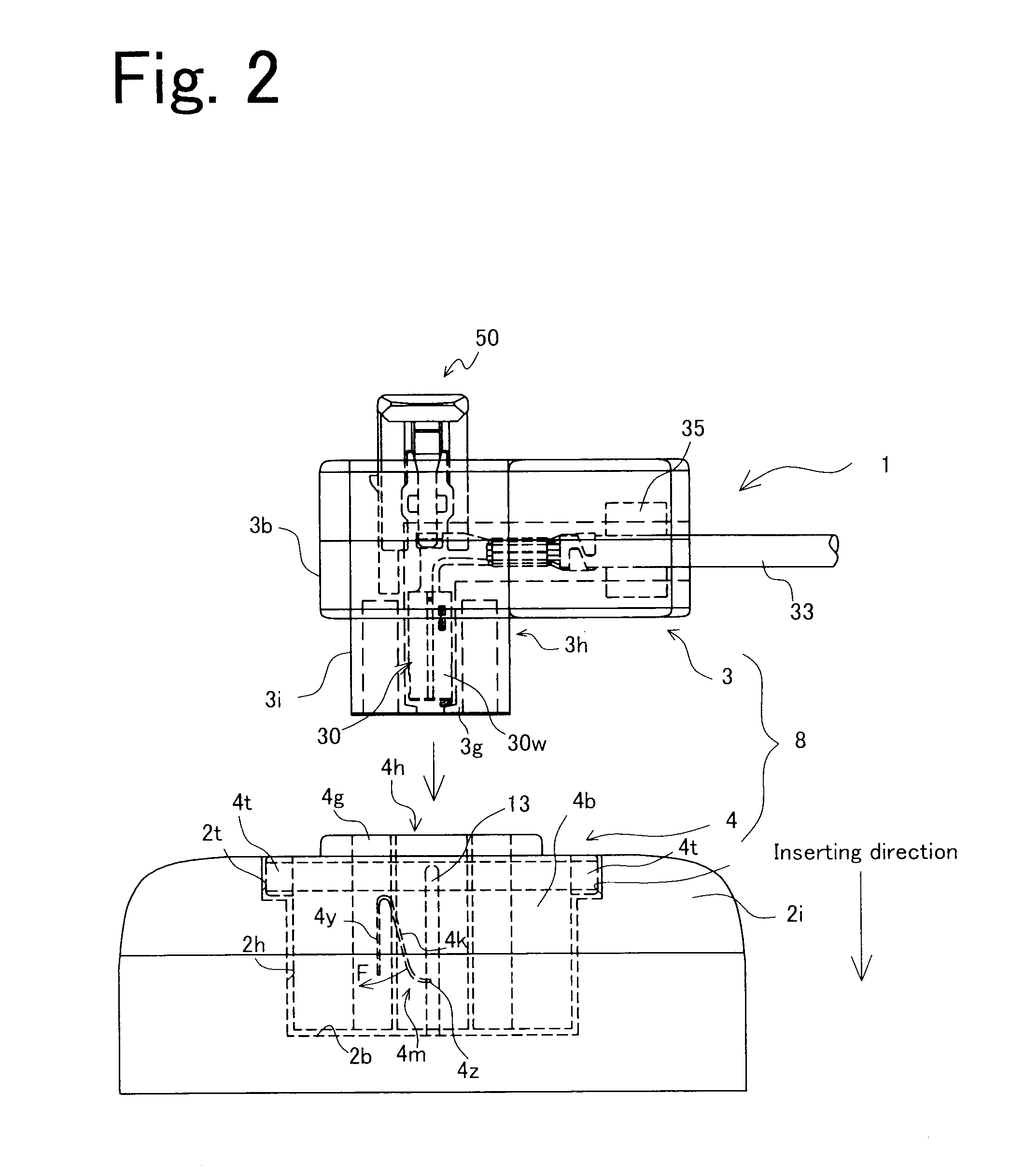 Connector and electrical connection device