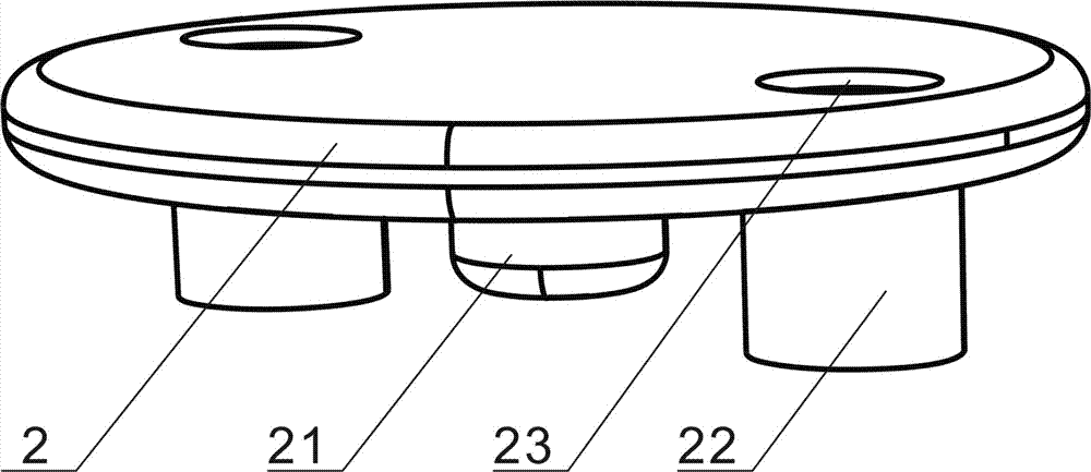 Hinge joint positioning device for tube