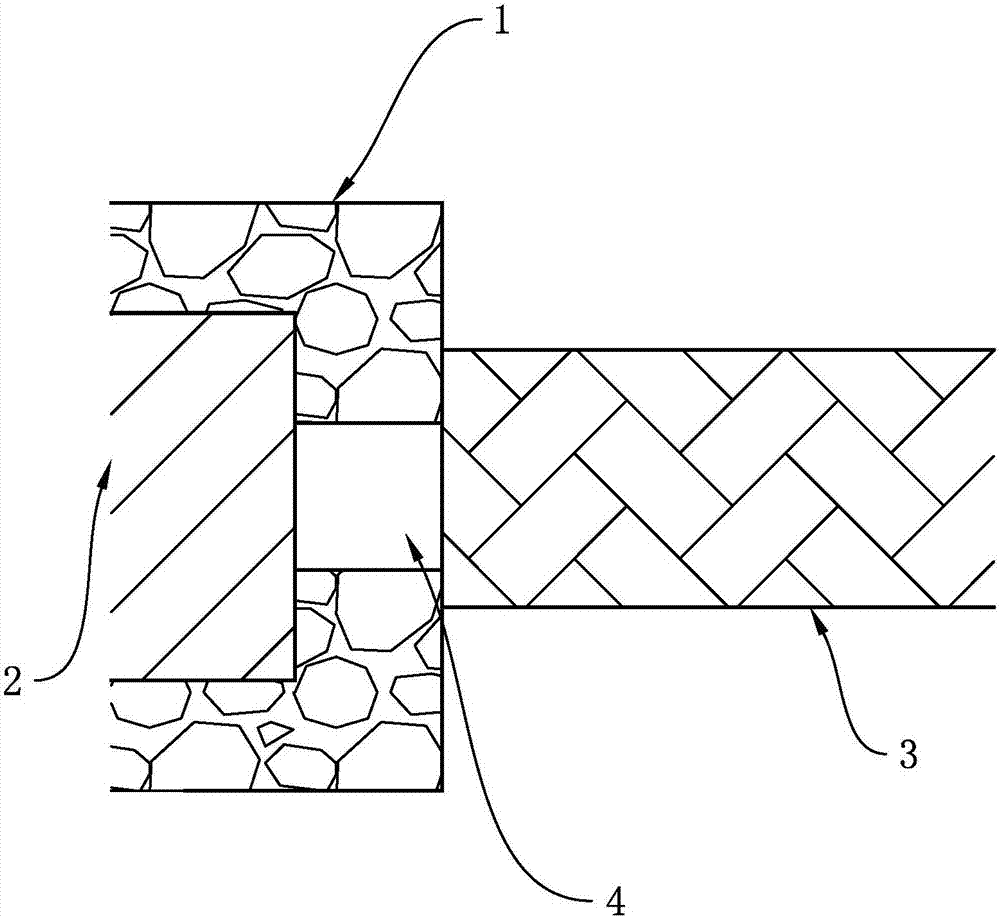 Wall edge structure without cold bridge and construction technique