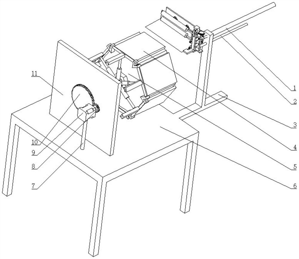 Device for production and processing of egg rolls