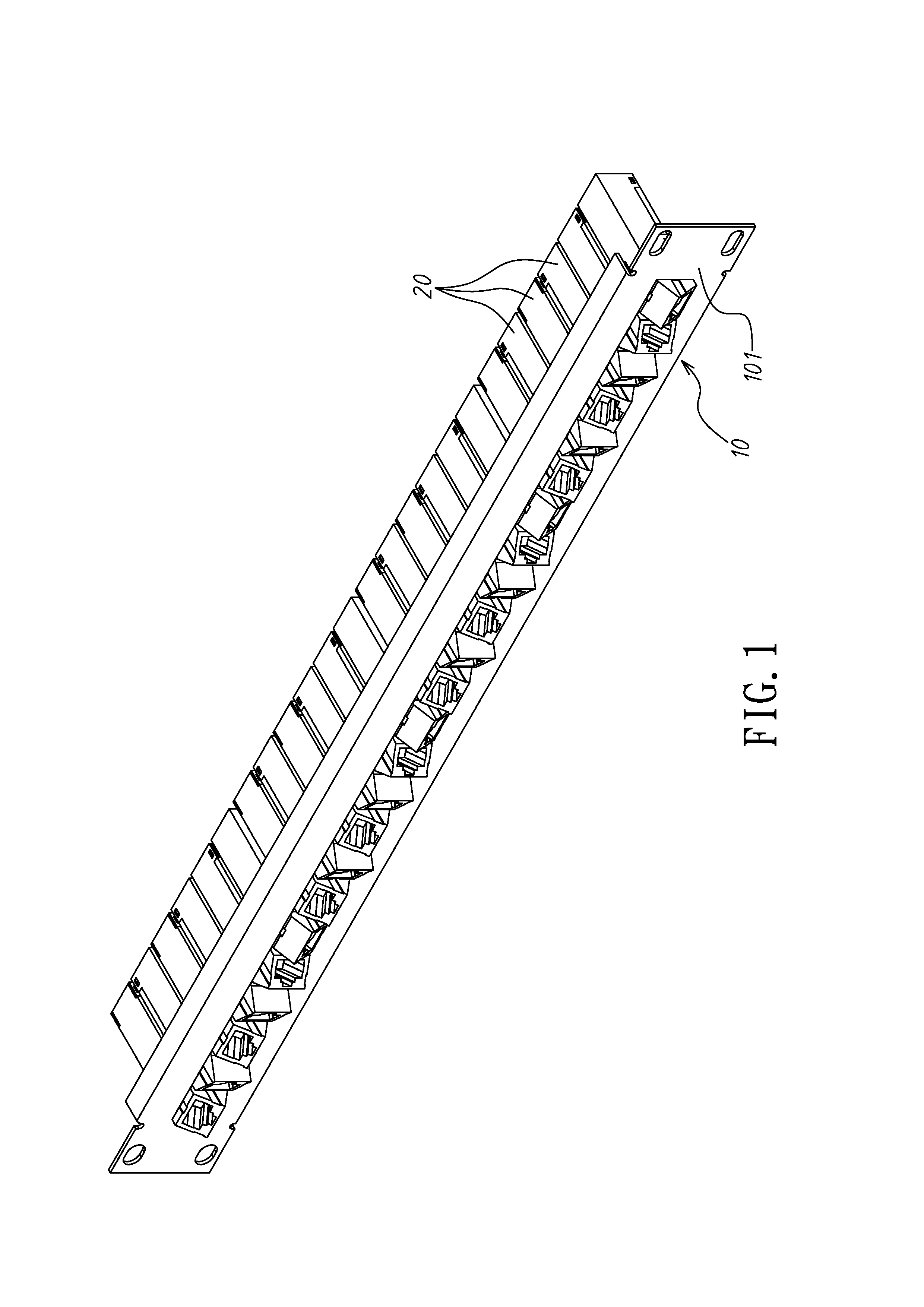 Multidirectional modular jack and face panel mounting structure