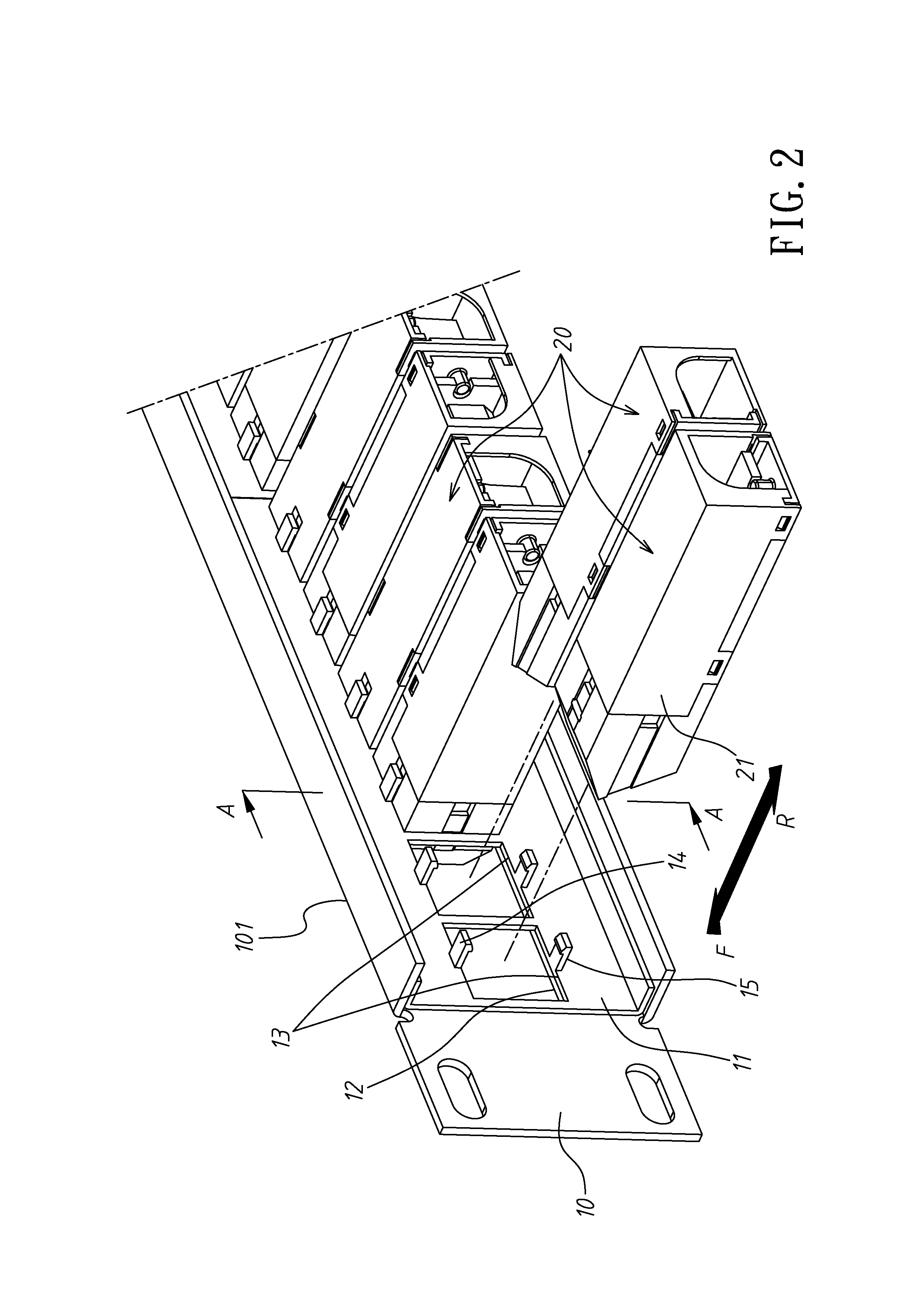 Multidirectional modular jack and face panel mounting structure