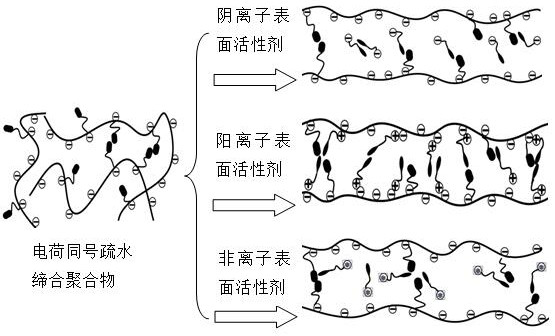 Monomer with the same charge associating polymer composite oil displacement agent and alternate injection flooding method