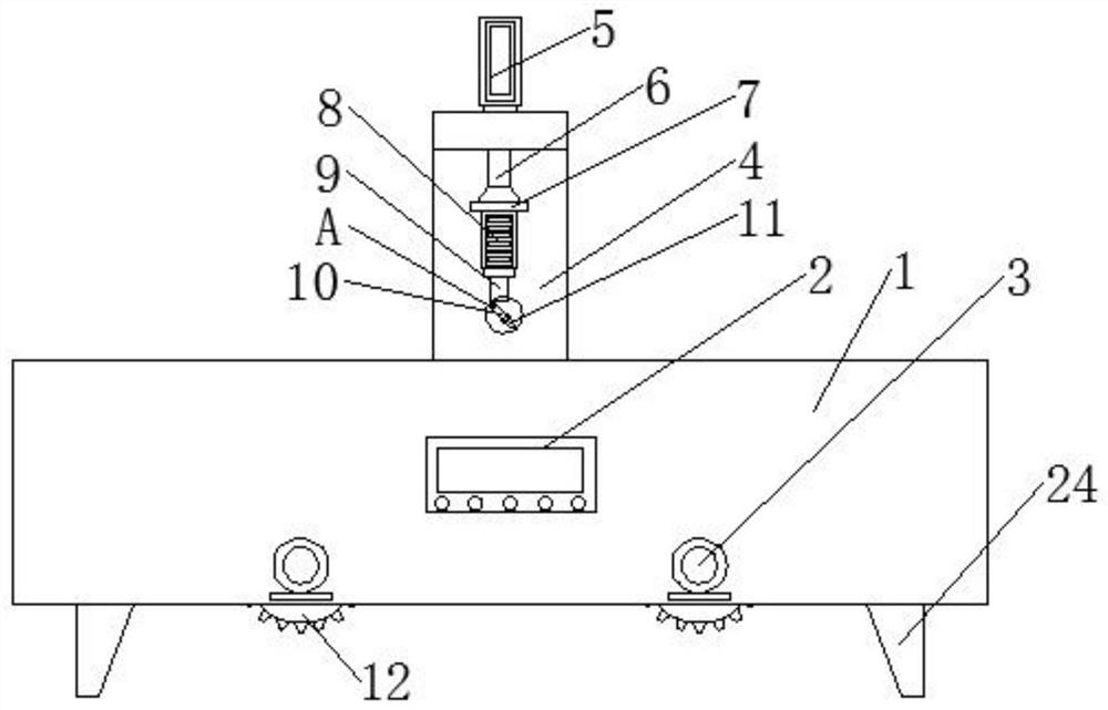 Marking machine sliding positioning marking device for gas discharge tube machining