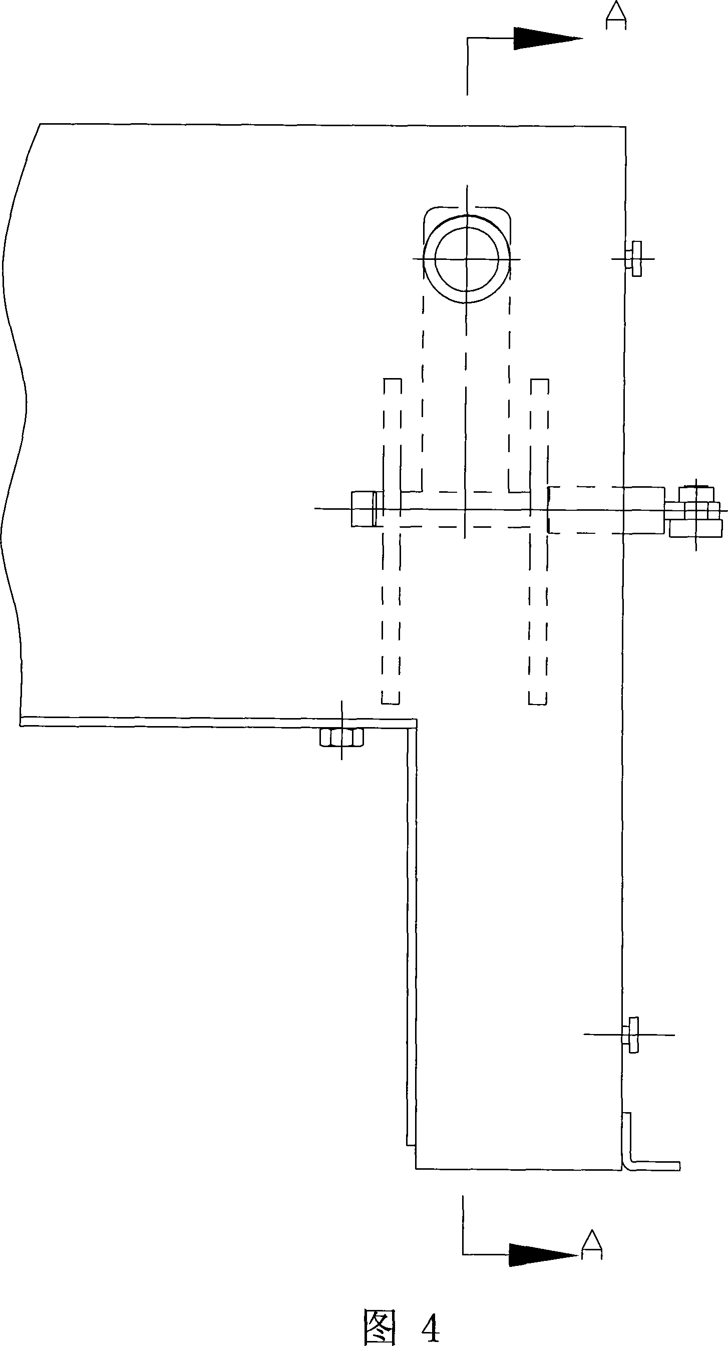 Power hood locking structure for industrial vehicle