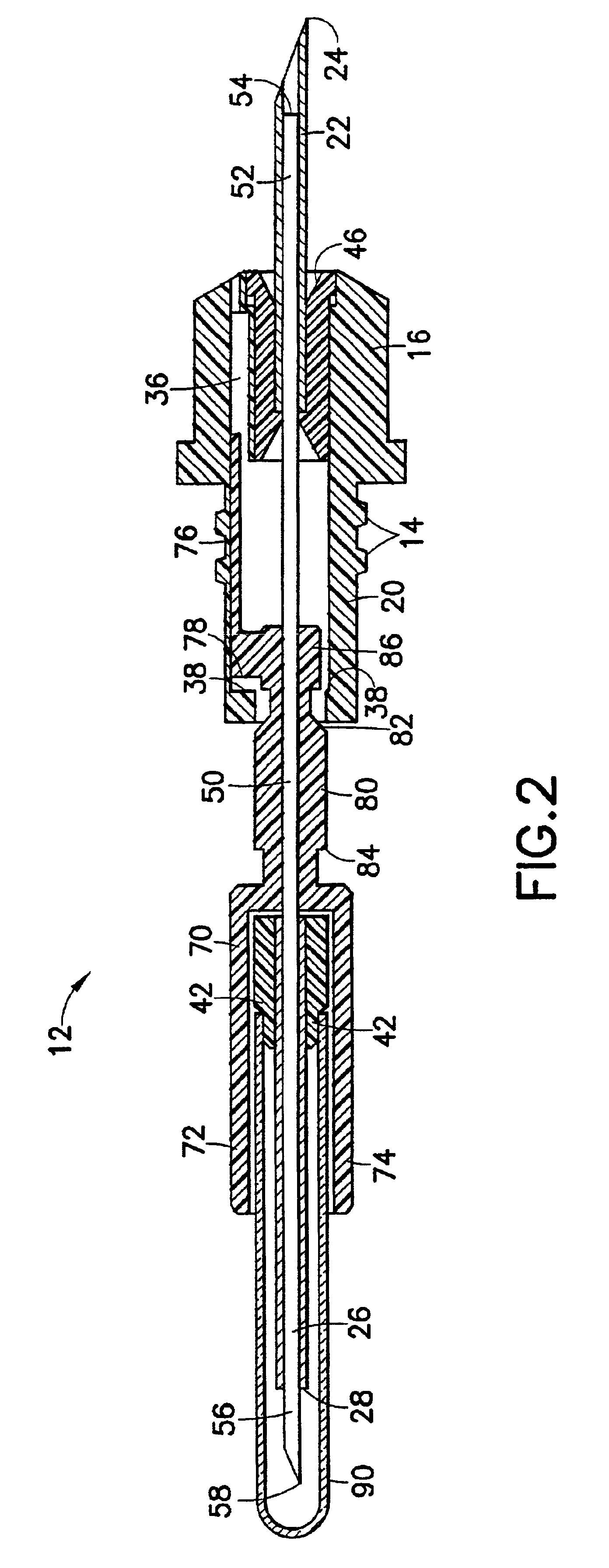 Needle holder for use with safety needle assembly