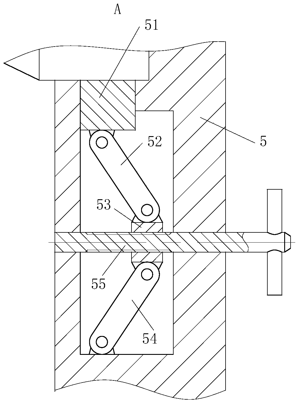 A guide device for longitudinal shearing of soft cold-rolled sheet