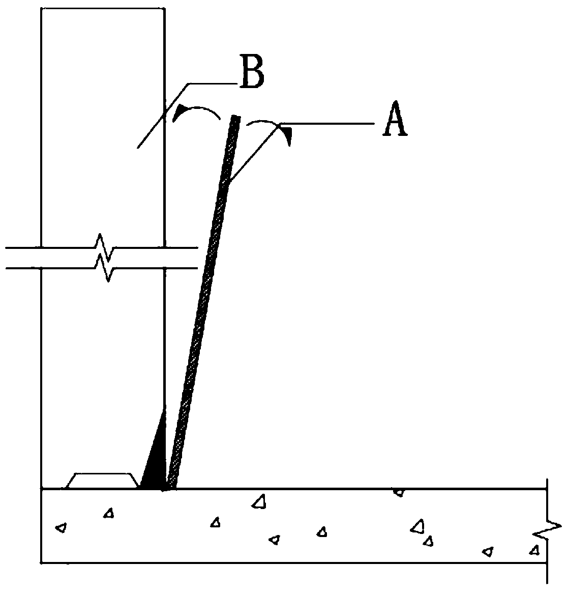 Tool for fabricated concrete wall lifting adjustment, fabricated wall and construction method