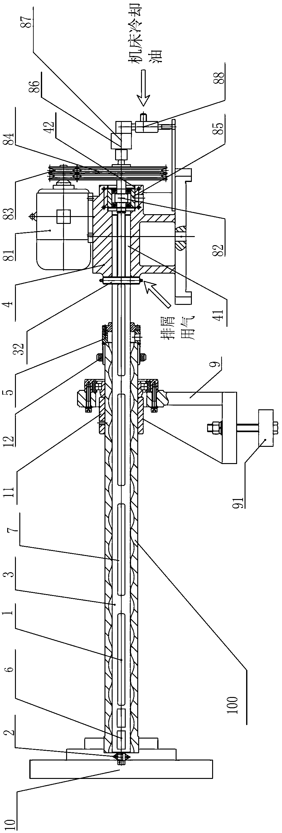 All-metal screw pump stator machining equipment