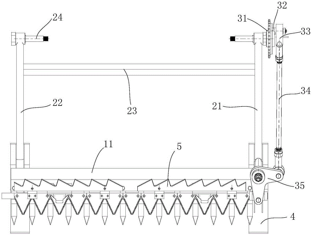 Harvester and cutting knife structure thereof