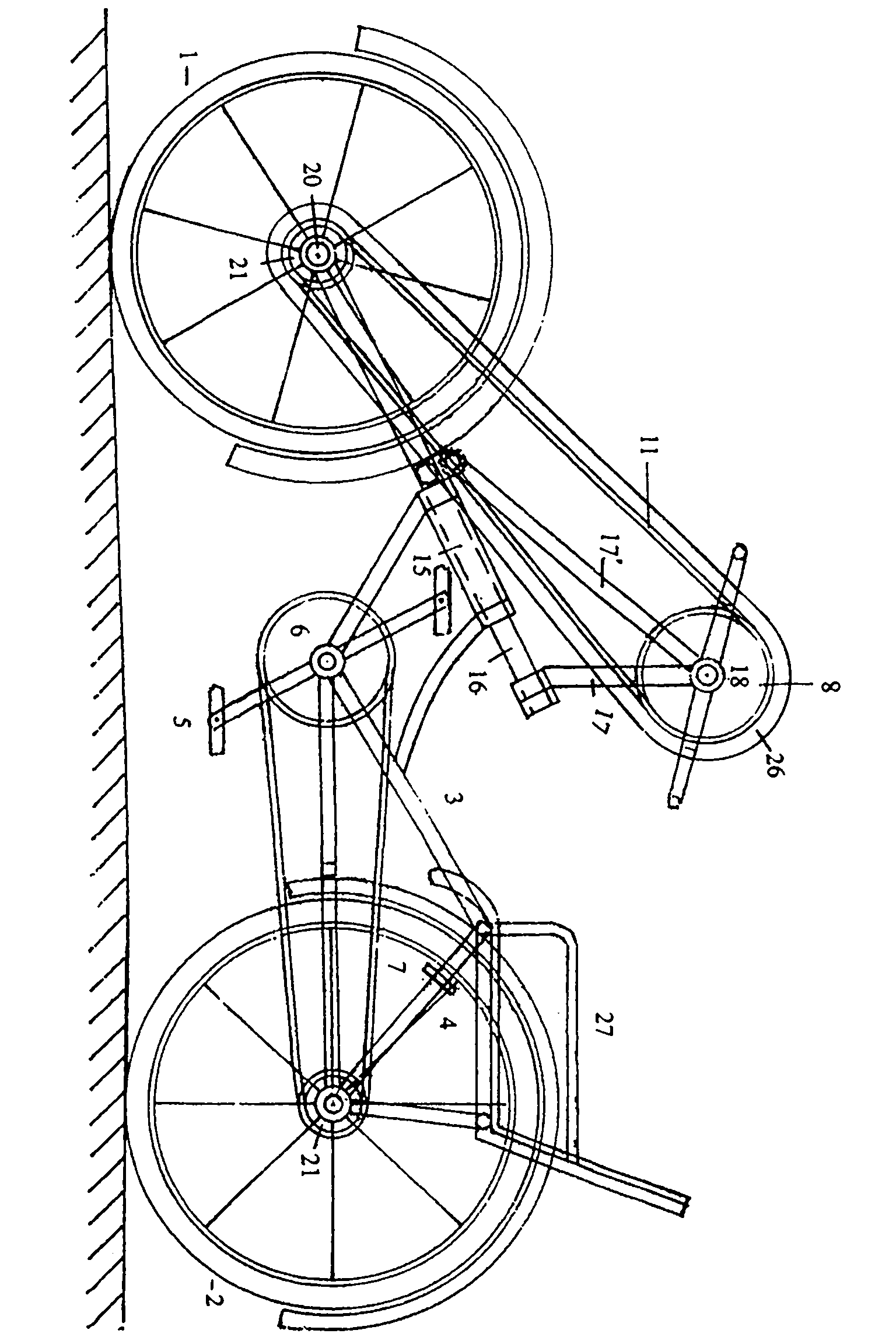 Quick body-building bicycle and tricycle with manual pedals