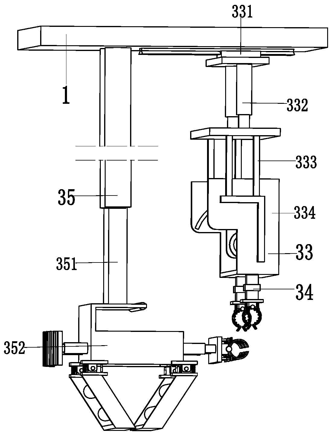 A cable well cable laying equipment