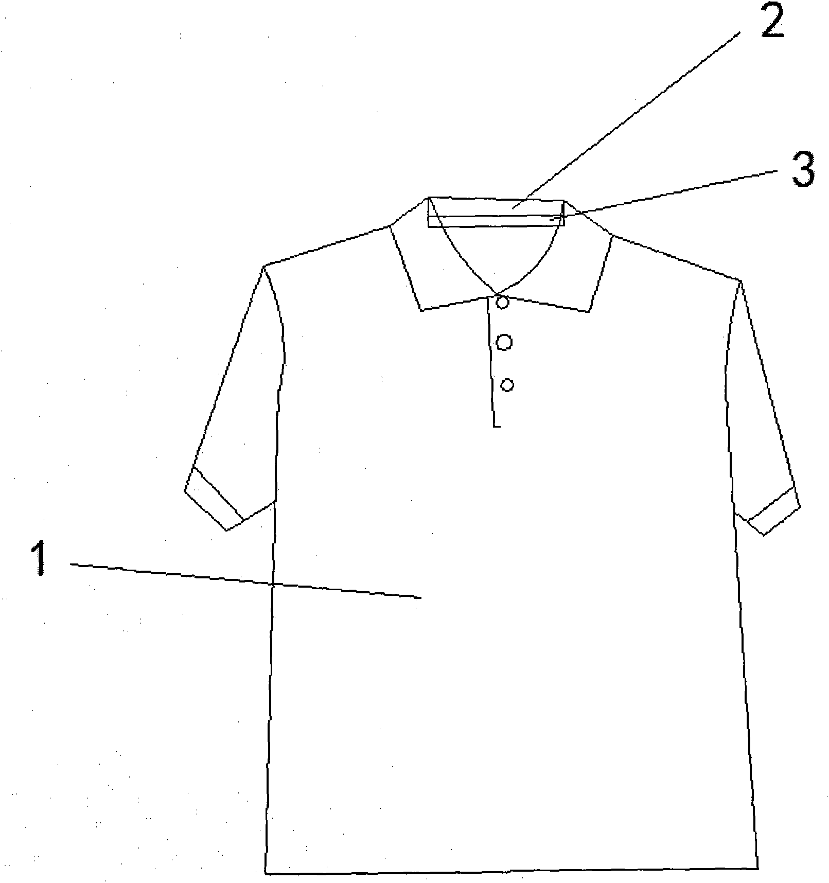 Radiation protection garment with dirt-resistant collar