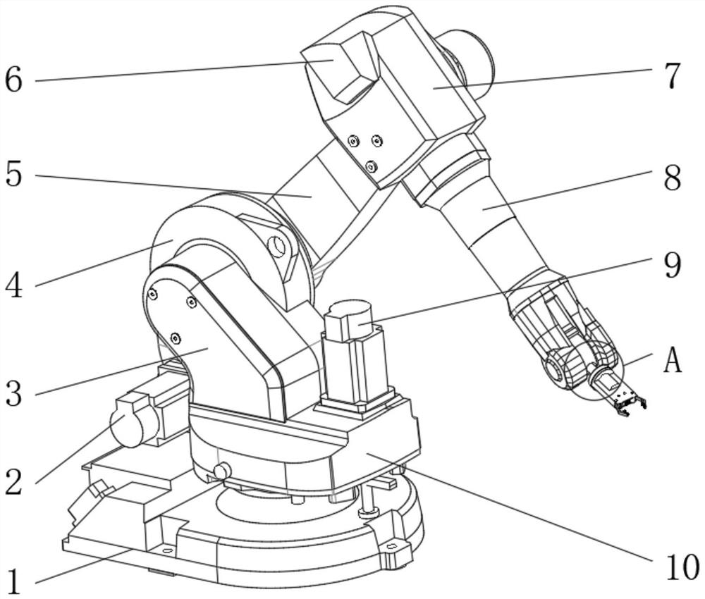 Work fixture for mechanical arm