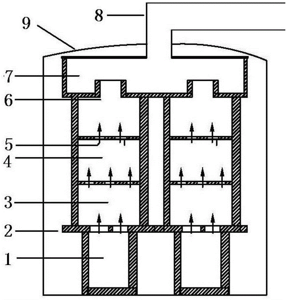 Graphite depositing device for chemical vapor deposition furnace