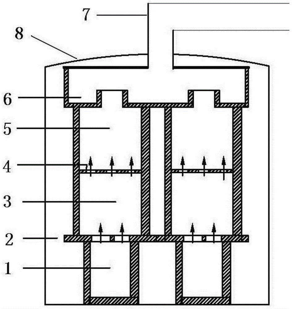 Graphite depositing device for chemical vapor deposition furnace