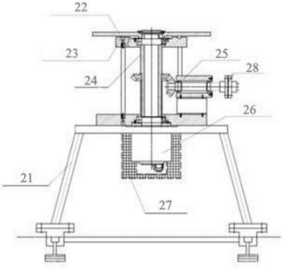 Electric rotating table under vacuum low-temperature environment