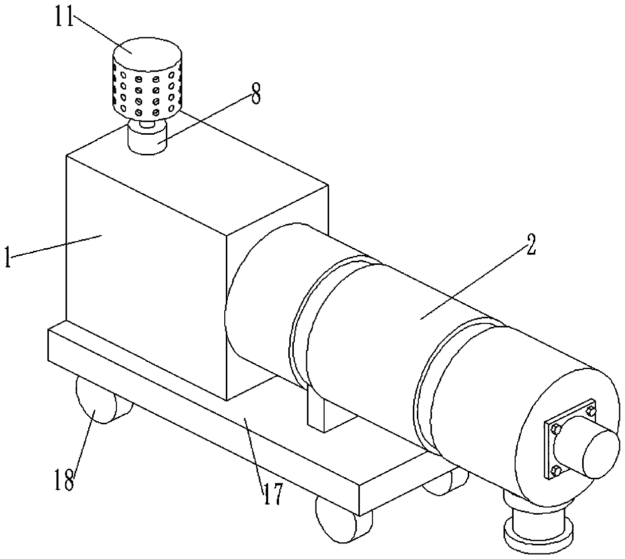 Anesthetic waste gas extraction device for anesthesia department