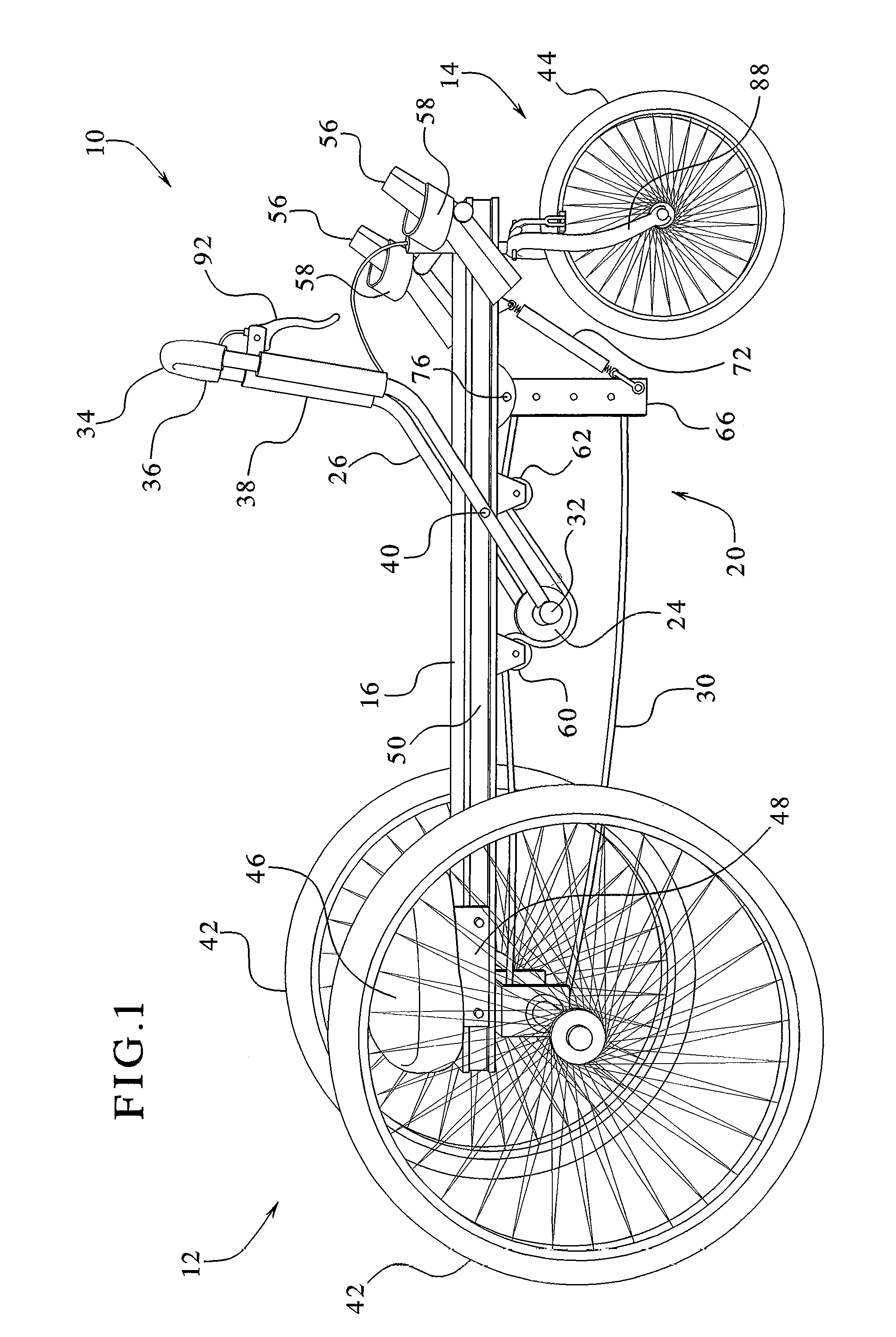 Steering mechanism and method for a manually powered vehicle