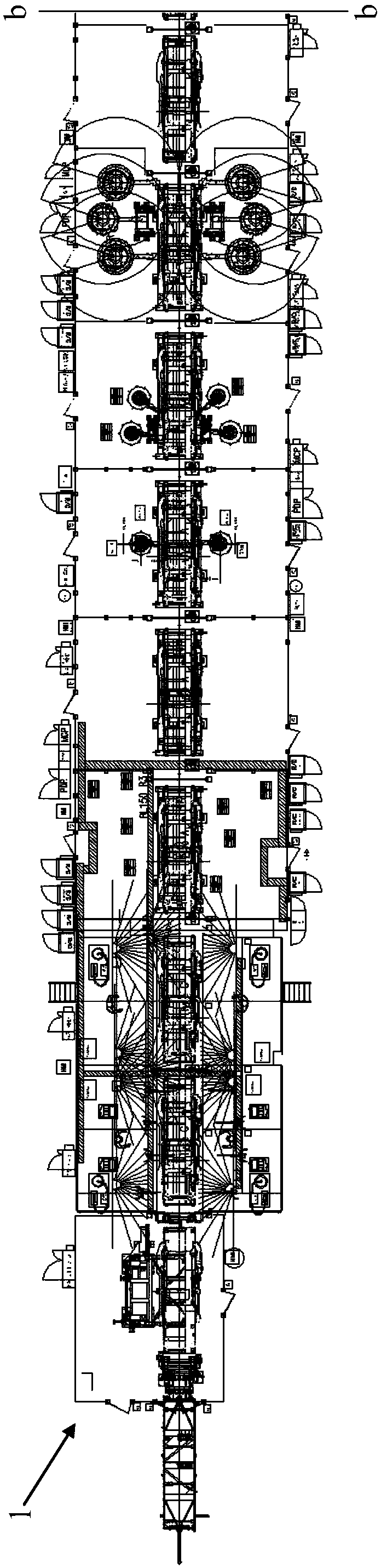 Body-in-white workshop line fast-travel mechanism and its interaction method