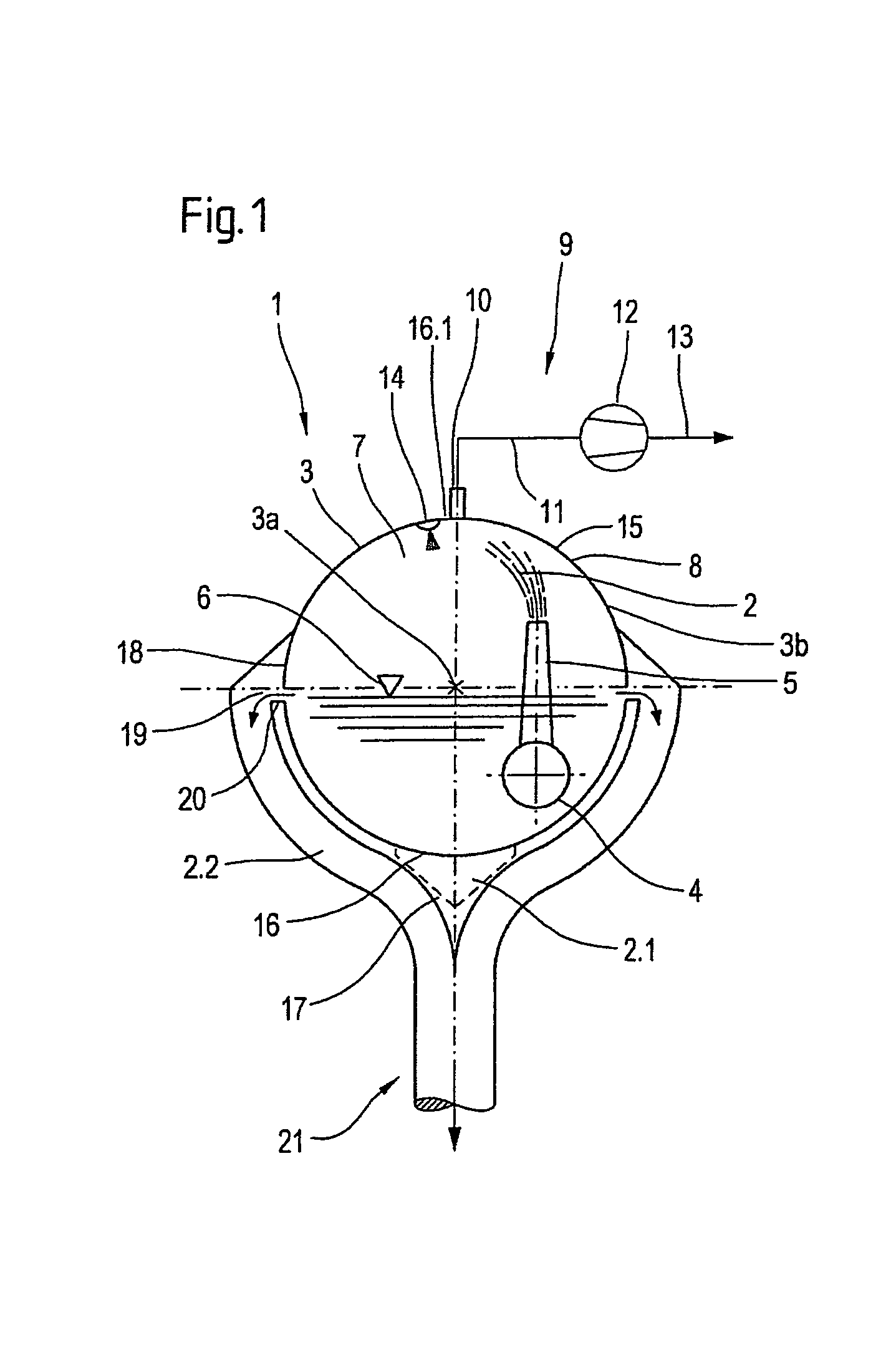 Method and device for degassing a suspension, specifically a fiber stock suspension