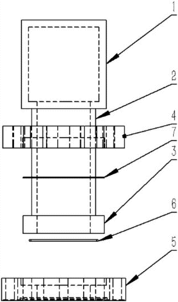 Glass vacuum cavity device of atom interferometer