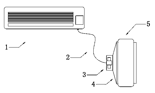 Water-cooled energy saving device for air conditioner