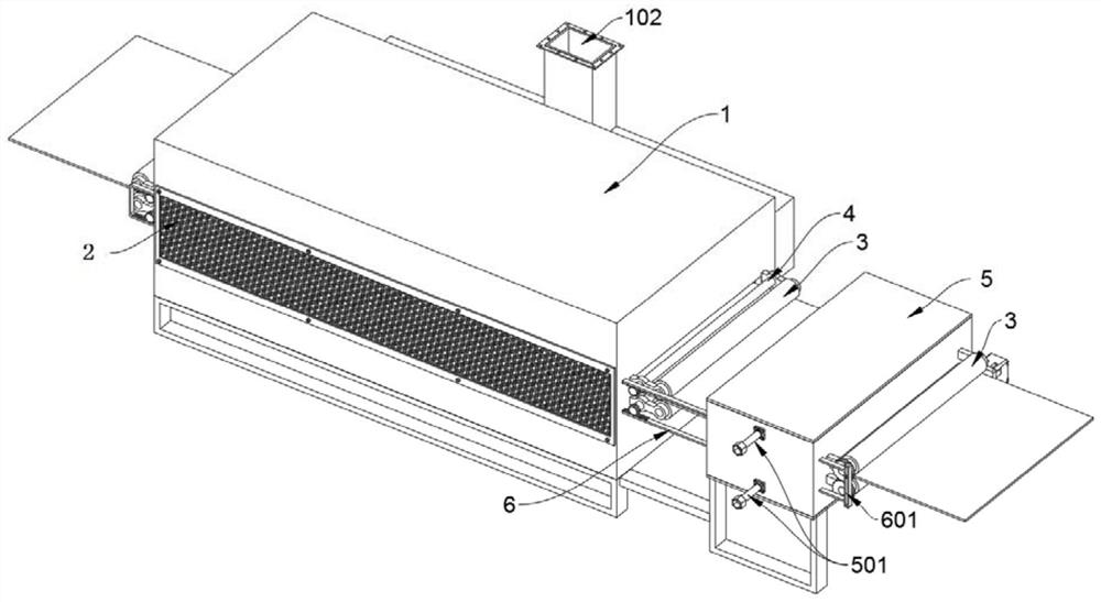 Dust removal and humidification device used for automated textile machine