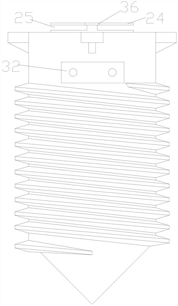 Self-adjusting line hanging device for hard soil construction