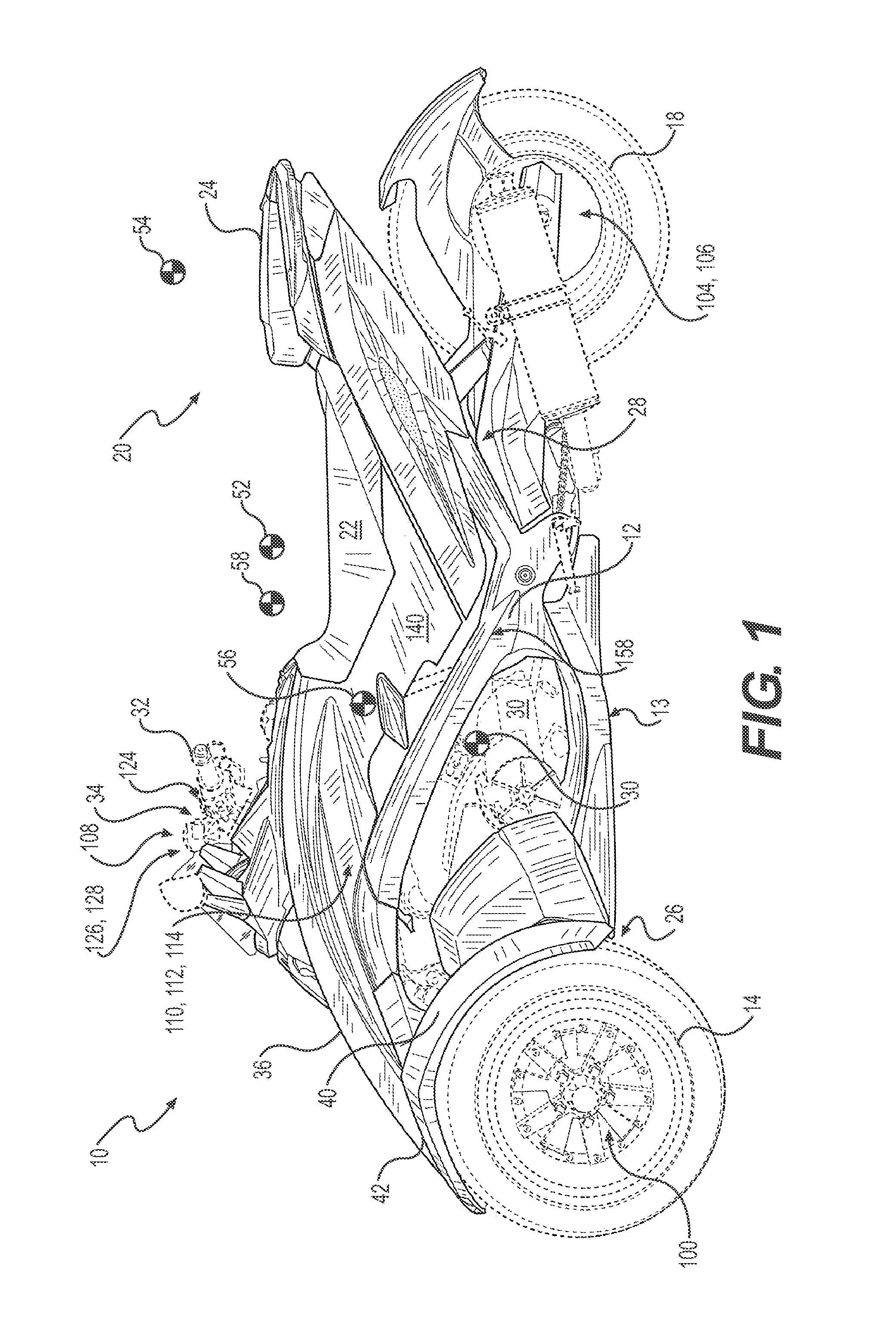 Load sensor for a vehicle electronic stability system
