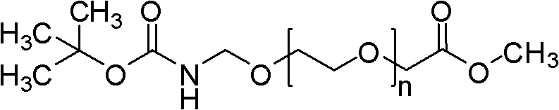 Polyethylene glycol omega-amino acid and preparation method thereof