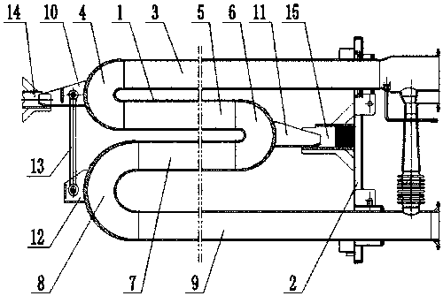 W-shaped heat storage type radiant tube