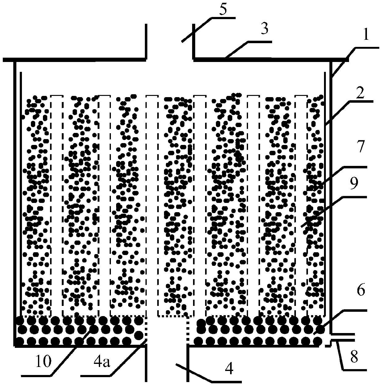 A purification device and purification method for strongly acidic components in exhaust gas