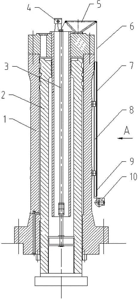 Hydraulic cylinder stroke display device