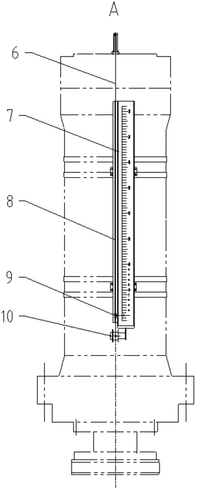 Hydraulic cylinder stroke display device