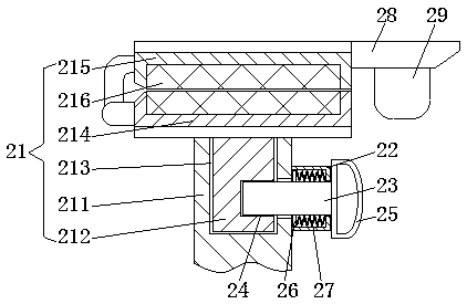 On-line adjusting device used for oxygen-free copper wire tension and capable of adjusting tension conveniently