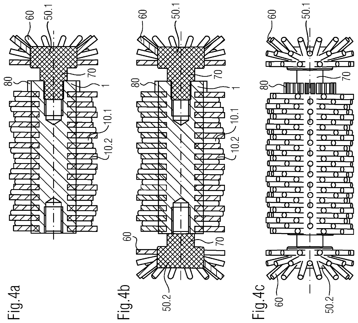 Roller brush, in particular for a cleaning and/or care device and cleaning and/or care device